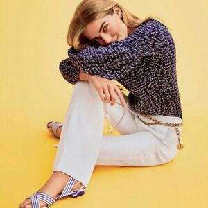 Cabi Te Amo Peasant Blouse Puffed Long Sleeves Top